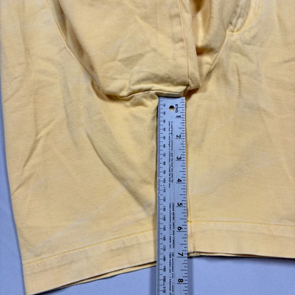 Polo Ralph Lauren Salinger Chino Shorts Mens 40 Yellow Straight Fit Cotton Twill